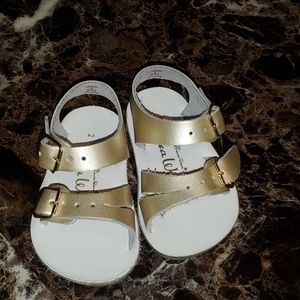 Gold sandals